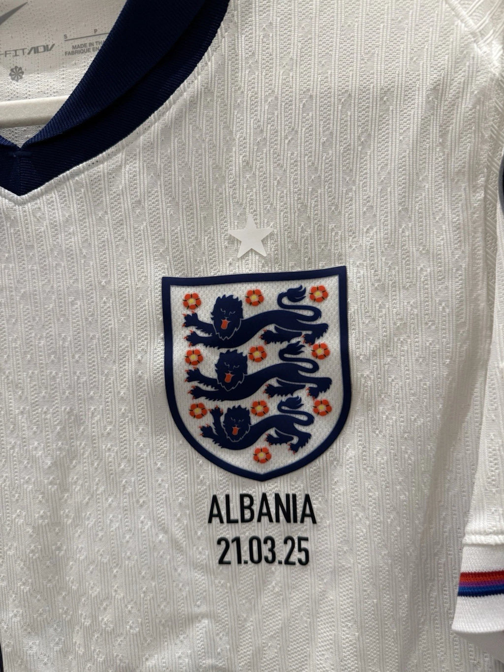 EGLAND NATIONAL TEAM 2024 HOME SHIRT.